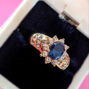 Sapphire diamond fashion ring size 7